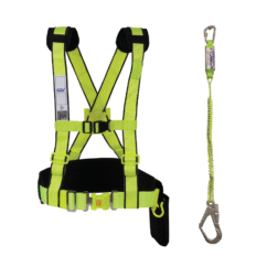 Dây đai an toàn bán thân COV AL 1 móc sắt dây nhún