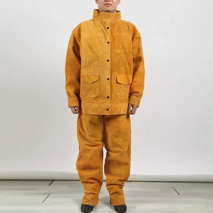 Bộ quần áo thợ hàn da bò